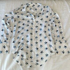 Equipment white button down with stars size S